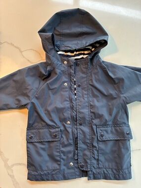 Gap Kids Waterproof Hooded Jacket - Navy